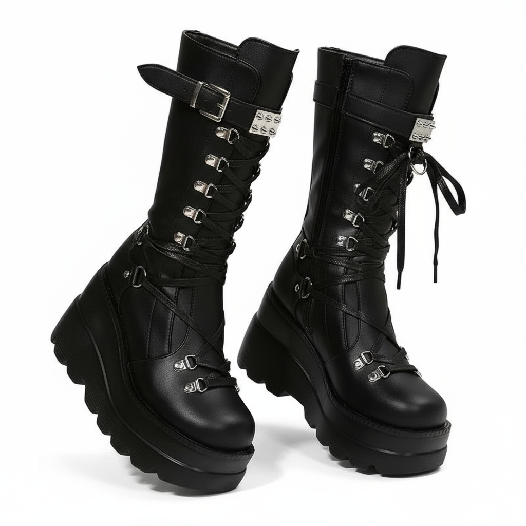 Nyra Strap Combat Boots