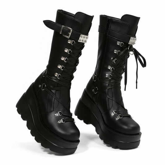 Nyra Strap Combat Boots