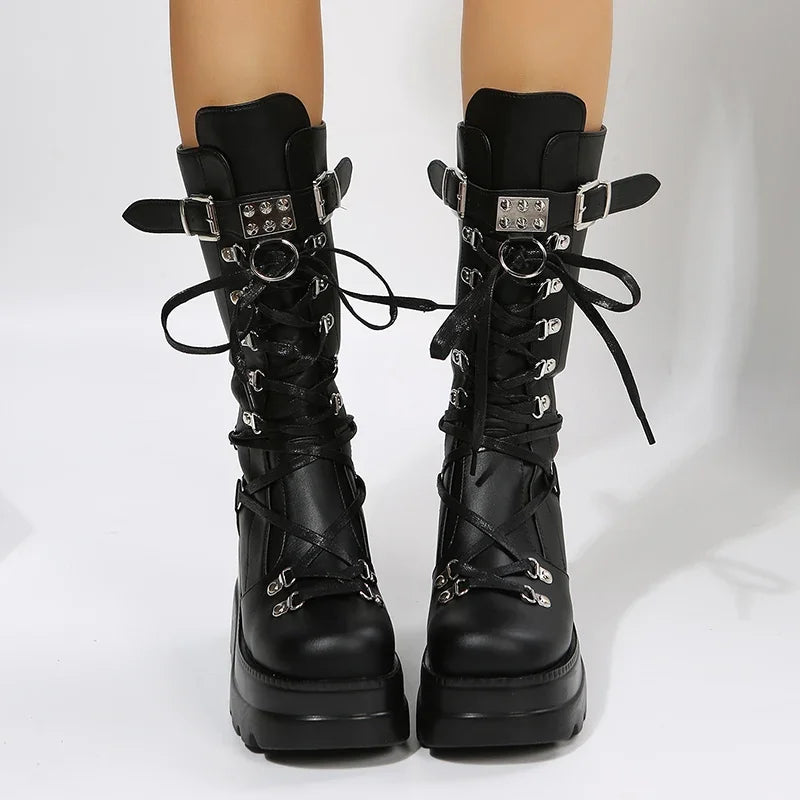 Nyra Strap Combat Boots