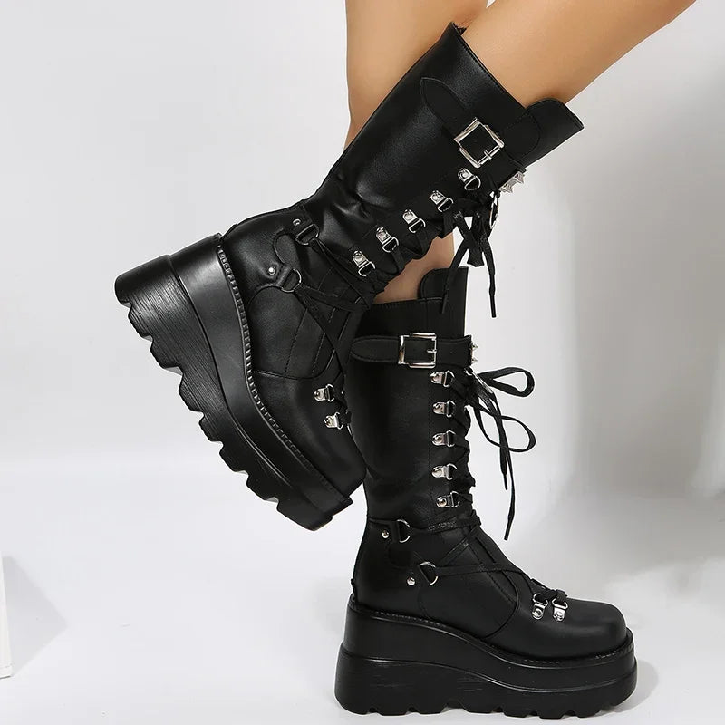 Nyra Strap Combat Boots